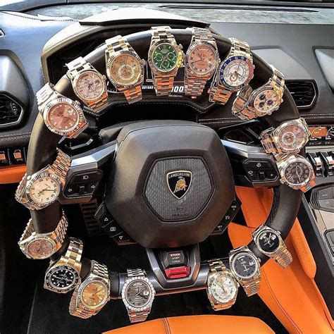 rolex in car